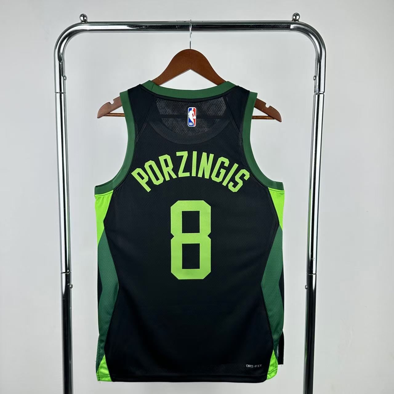 Men Boston Celtics #8 Porzingis Black City Edition Season Nike 2025 NBA Jersey->->NBA Jersey